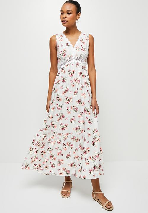 MILLA - Trim inset detail midi dress - multi