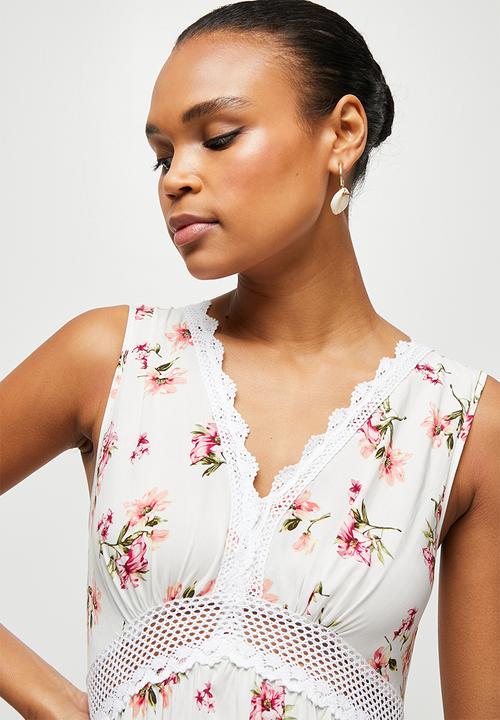 MILLA - Trim inset detail midi dress - multi