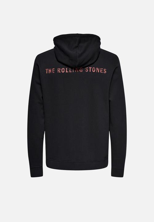 Only & Sons - Onsstones life reg hoodie - black