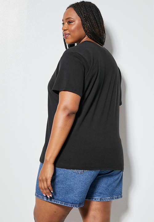 Superbalist - Moon slogan tee - black