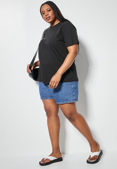Superbalist - Moon slogan tee - black