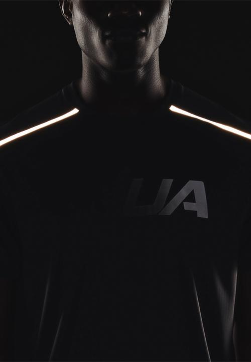 Under Armour - Ua run graphic print fill ss - grey-melange