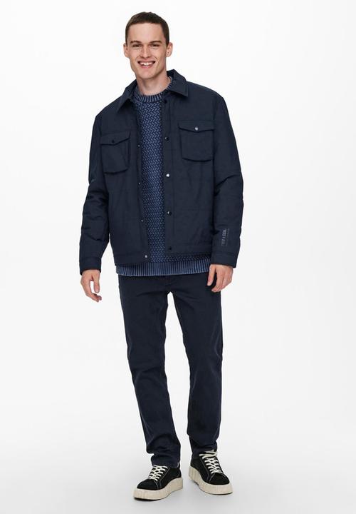 Only & Sons - Brice overshirt - navy