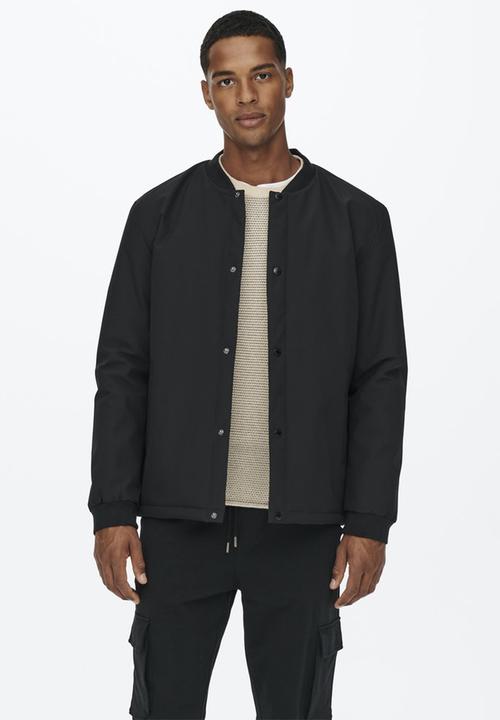 Only & Sons - Bran coach jacket - black