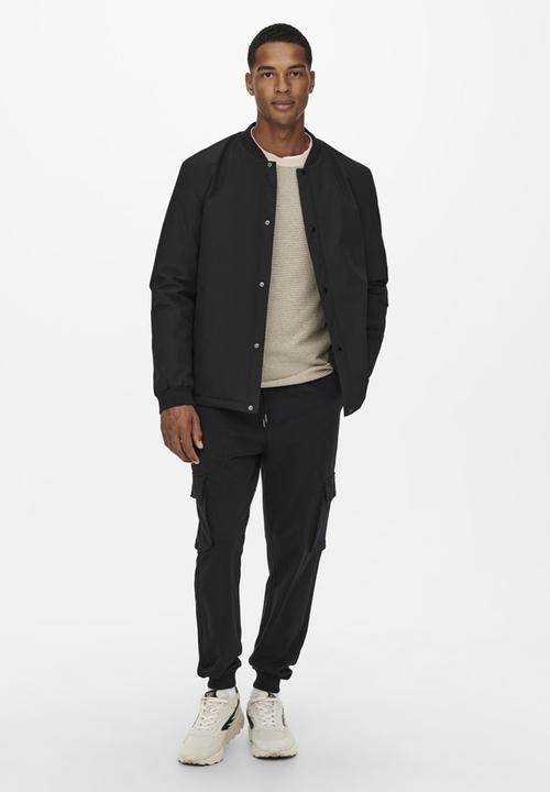 Only & Sons - Bran coach jacket - black