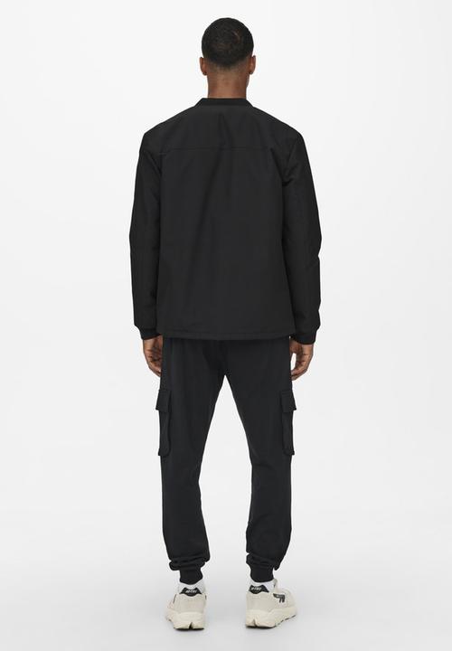 Only & Sons - Bran coach jacket - black