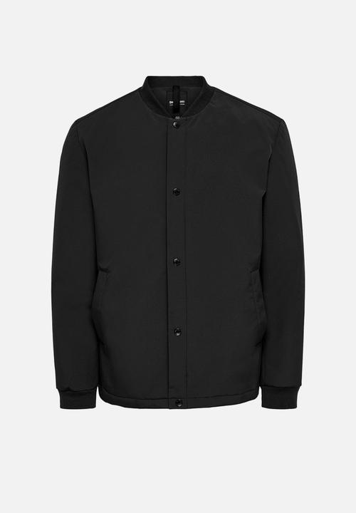 Only & Sons - Bran coach jacket - black