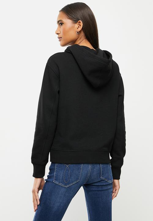 Calvin Klein - Ck embroidery hoodie - black