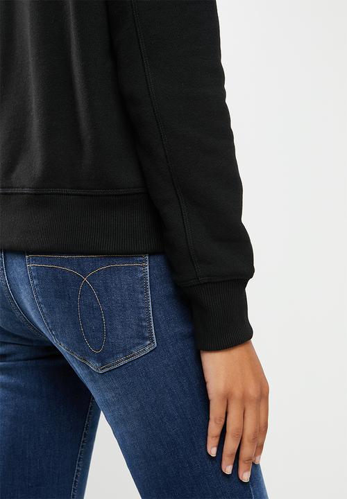 Calvin Klein - Ck embroidery hoodie - black