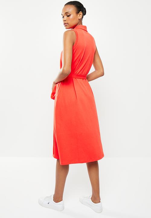 POLO - Bianca sleeveless golfer dress - orange 