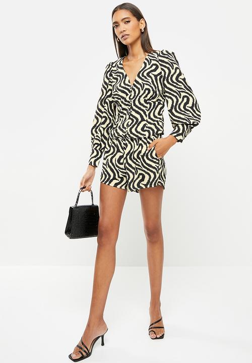 Glamorous - Aretha top - abstract zebra