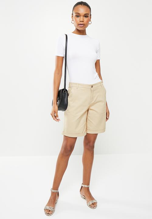 POLO - Sally chino short  - stone
