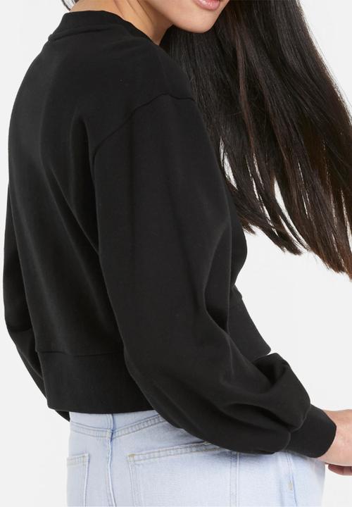 PUMA - Classics puff sleeve crew sweat - puma black