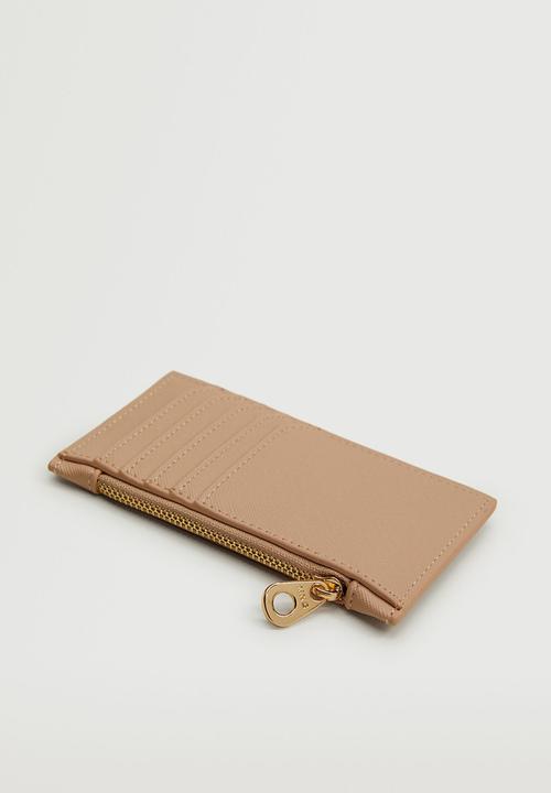 MANGO - Saffiano-effect cardholder - pink