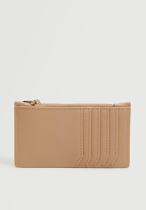 MANGO - Saffiano-effect cardholder - pink
