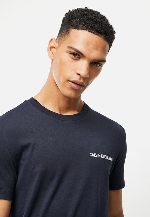 Calvin Klein - Chest institutional slim short sleeve tee - navy