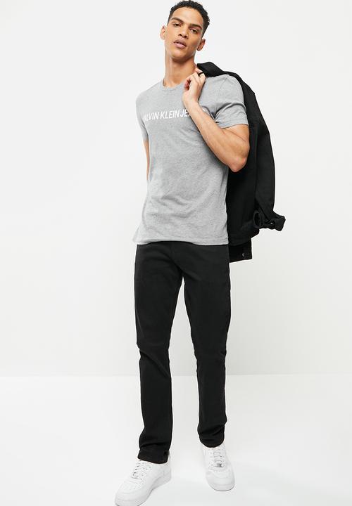 Calvin Klein - Core institutional logo slim tee - grey