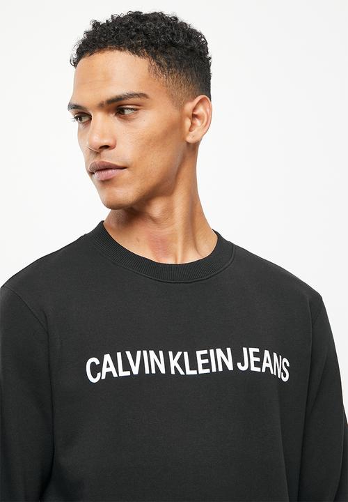 Calvin Klein - Core institutional logo sweatshirt - black