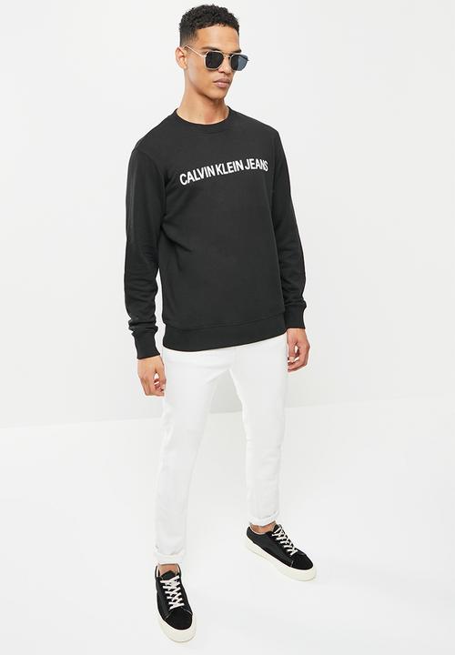 Calvin Klein - Core institutional logo sweatshirt - black