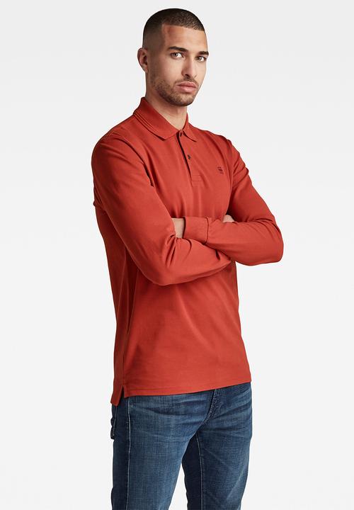 G-STAR - Dunda core polo l\s - rusty red