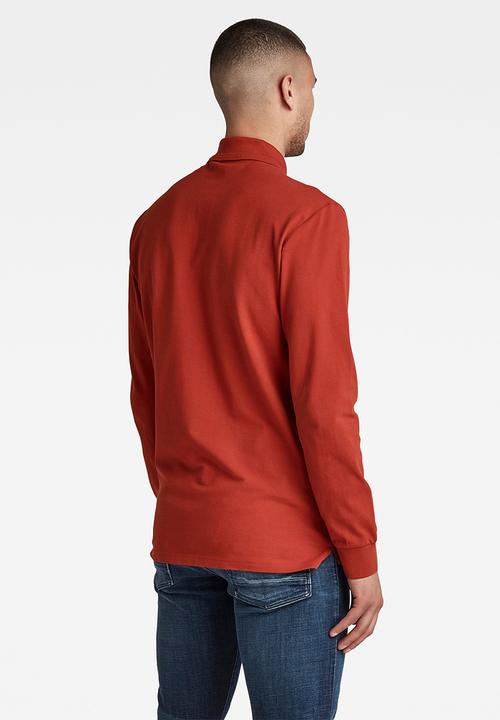 G-STAR - Dunda core polo l\s - rusty red