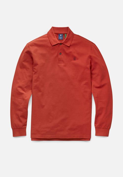 G-STAR - Dunda core polo l\s - rusty red