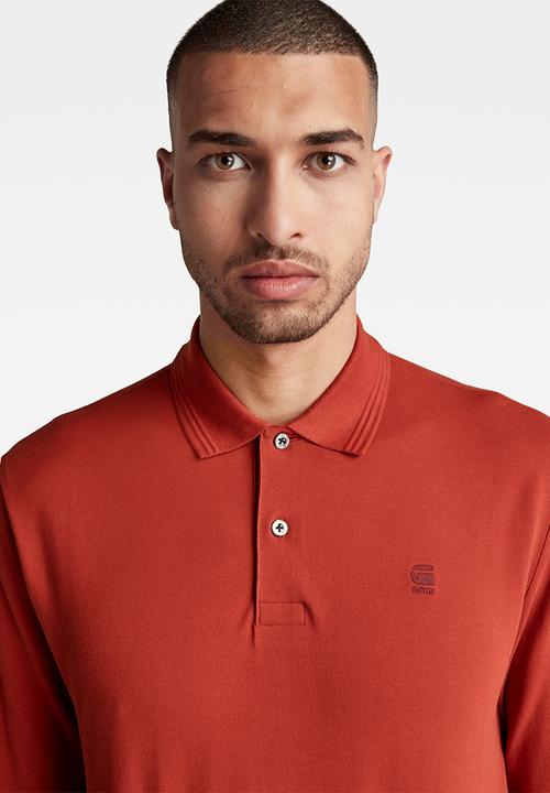 G-STAR - Dunda core polo l\s - rusty red