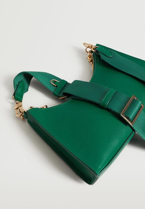 MANGO - Crossbody bag with chain - green