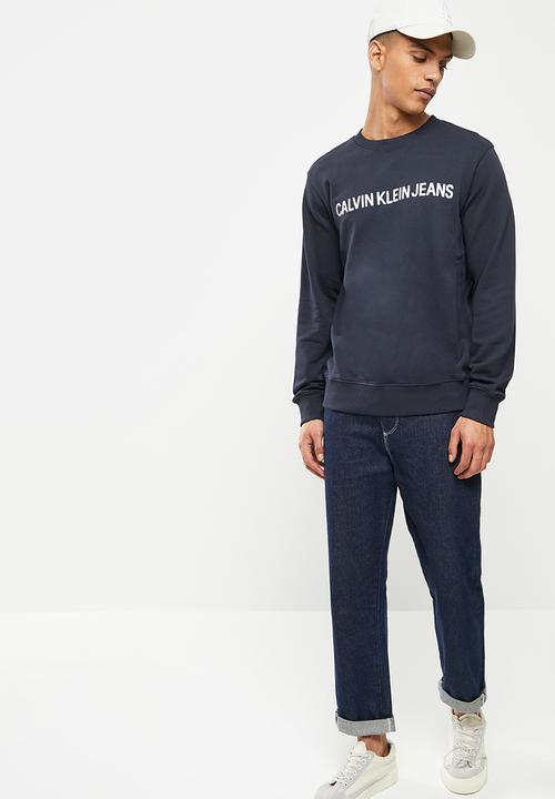 Calvin Klein - Core institutional logo sweatshirt - night sky