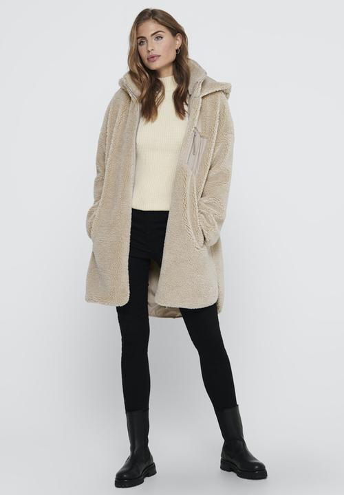 ONLY - Sascha sherpa jacket - cuban sand
