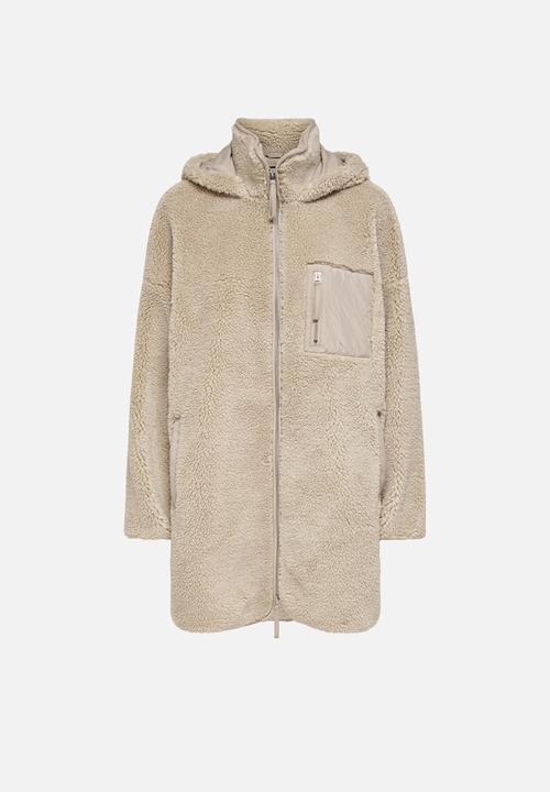 ONLY - Sascha sherpa jacket - cuban sand