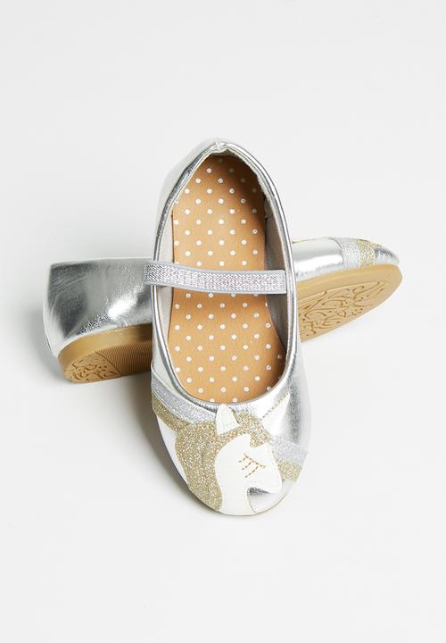 Pop Candy - Girls unicorn pump - silver