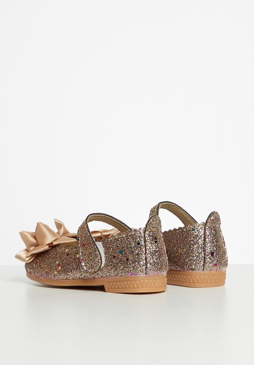 Pop Candy - Girls glitter pump - silver/gold