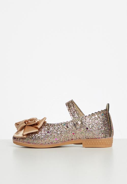 Pop Candy - Girls glitter pump - silver/gold