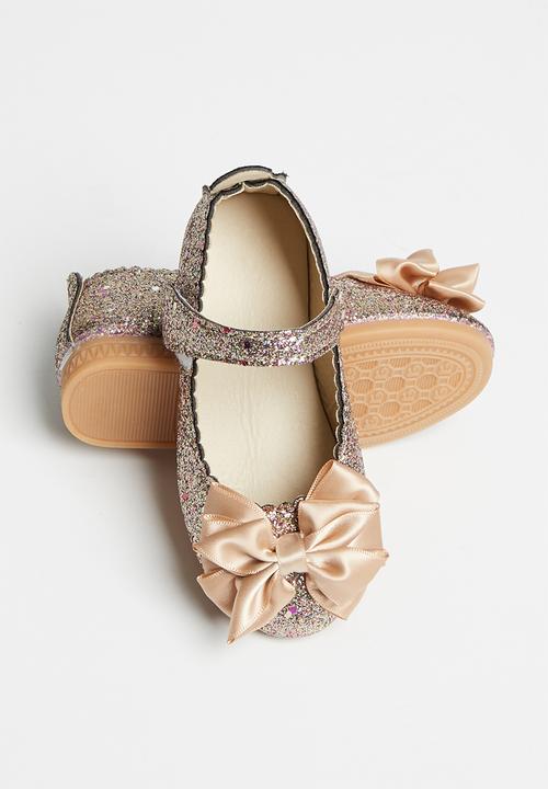 Pop Candy - Girls glitter pump - silver/gold