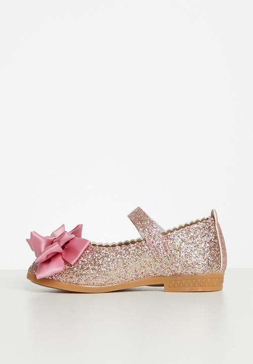Pop Candy - Girls glitter pump - silver/pink