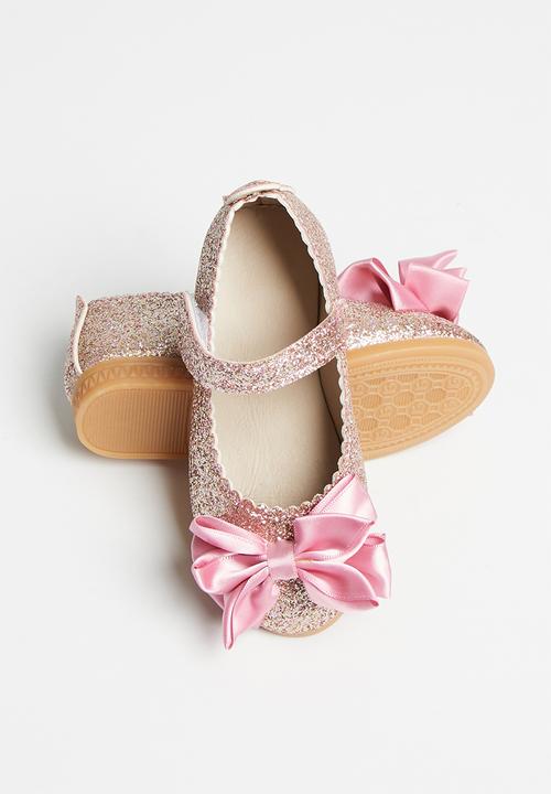Pop Candy - Girls glitter pump - silver/pink