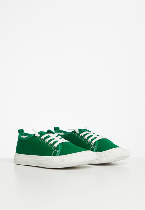 Pop Candy - Boys sneaker - green & white