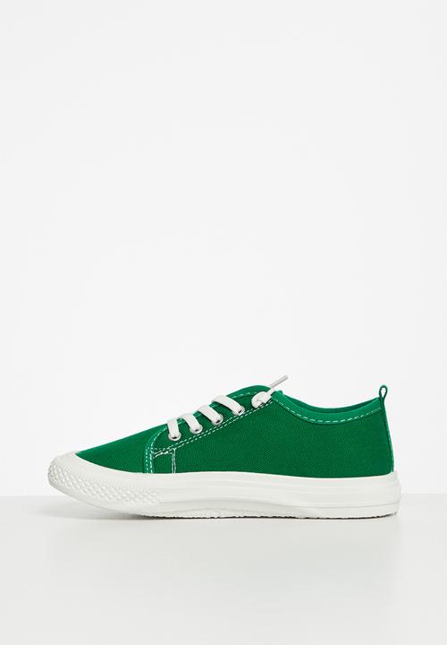 Pop Candy - Boys sneaker - green & white