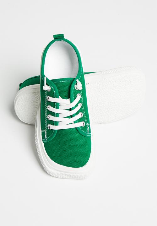 Pop Candy - Boys sneaker - green & white