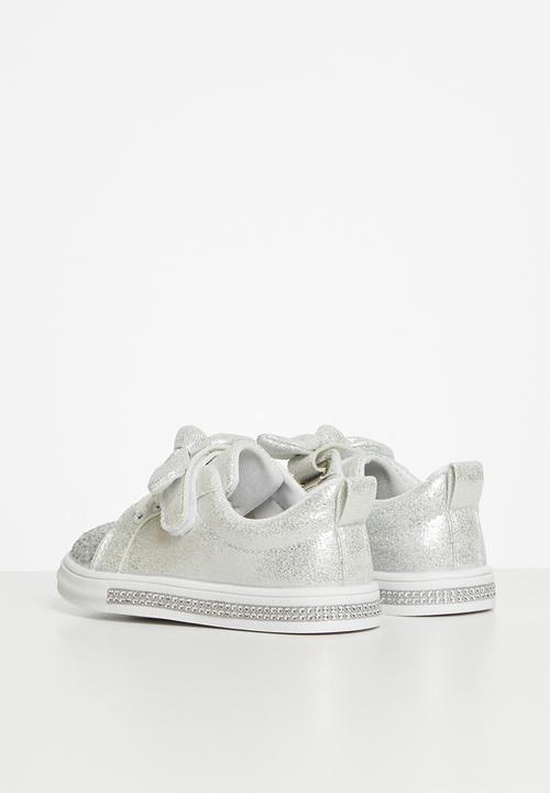 Pop Candy - Girls glitter sneaker - silver