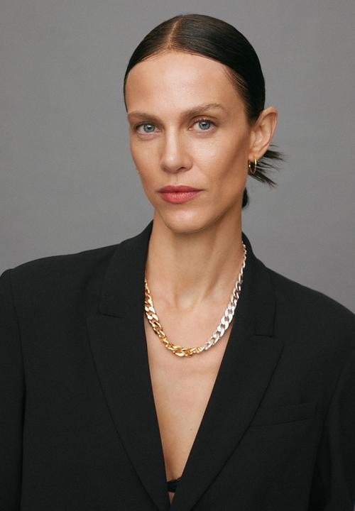 MANGO - Mixed link collar - gold