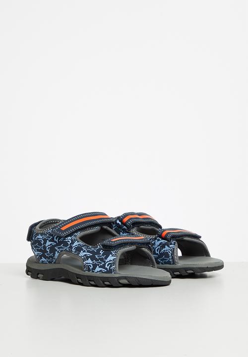 Pop Candy - Boys sandals - blue & orange