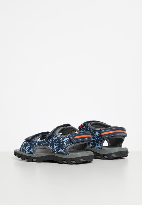 Pop Candy - Boys sandals - blue & orange