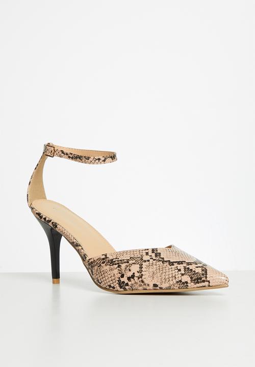 Superbalist - Kate closed stiletto - neutral & black