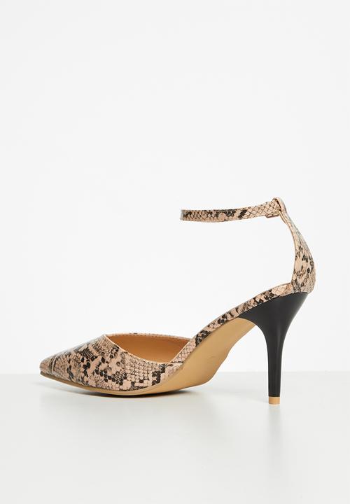 Superbalist - Kate closed stiletto - neutral & black