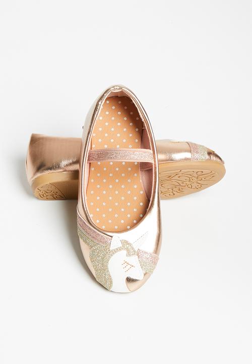Pop Candy - Girls unicorn pump - rose gold