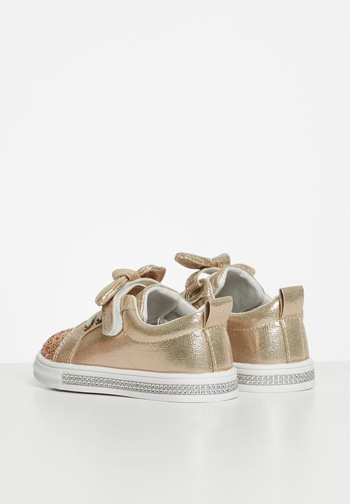 Pop Candy - Girls glitter sneaker - gold
