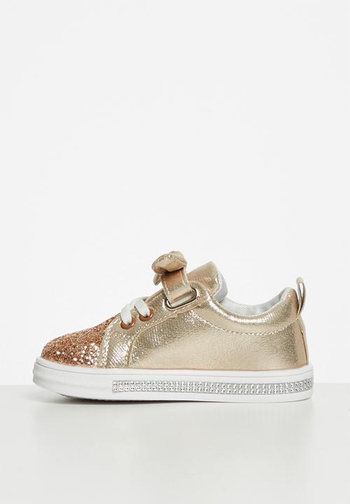 Pop Candy - Girls glitter sneaker - gold