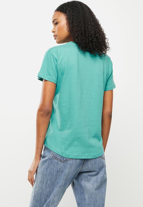 RVCA - Big rvca slim crew - lt teal